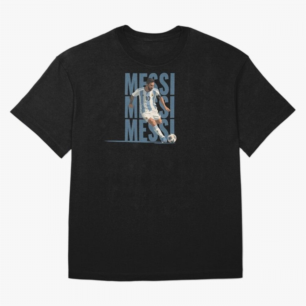 Messi in action Minimalist Graphic Oversized T-Shirt Turn Every Weekend Toward the FIFA World Cup 2026 USA Canada Mexico Journey through Haaland and Mbappe Highlights, Spain Pride, Football Festival Excitement, Trophy Ambitions, Country Rivalries