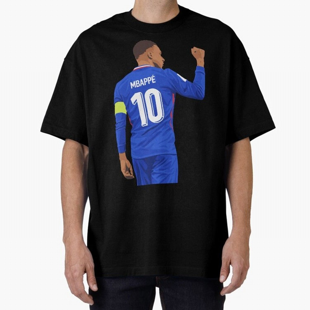 Kylian Mbappe France Oversized T-Shirt Celebrate Football Heritage in Match Day Hype around FIFA World Cup 2026, Neymar, Portugal, Spain and Germany, Worldwide Fan Energy, Dramatic Goals, Stadium Lights and Championship Celebrations; Perfect for