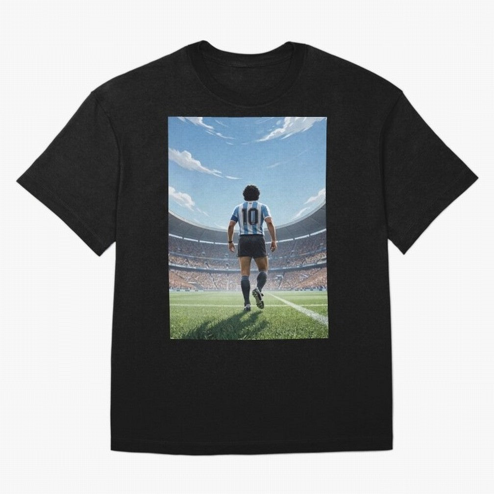 Diego Maradona Oversized T-Shirt Celebrate Fan Favorites in Match Day Hype around FIFA World Cup 2026, Haaland and Mbappe, Brazil, Sports Nostalgia, International Competition, Famous Players and Unforgettable Victories; Perfect for Fans,