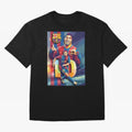 Ronaldinho Oversized T-Shirt Follow the Road to FIFA World Cup 2026 USA Canada Mexico Capturing Messi, Neymar and Mbappe, Spain Energy, Championship Spirit, Famous Goals, Roaring Crowds and International Football Unity; Created for Match Day