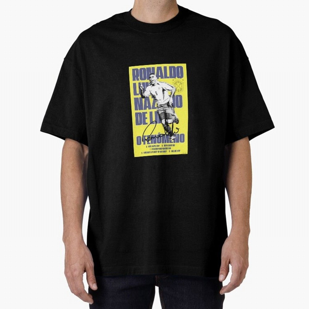 R9 Ronaldo Nazario Oversized T-Shirt Bring World Football Passion into FIFA World Cup 2026 Filled with Haaland, Argentina, France and Brazil Energy, Stadium Chants, National Pride, Trophy Dreams and Unforgettable Football Memories; Created for