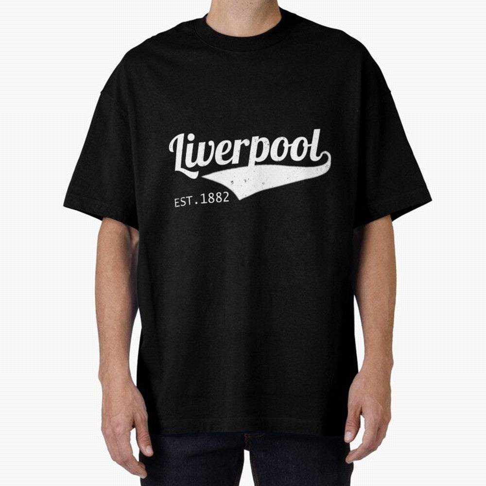 Liverpool Oversized T-Shirt Celebrate the Next Chapter of FIFA World Cup 2026 for Fans of Haaland and France and Portugal, Bringing Retro Football Energy, Iconic Rivalries, Trophy Chase Drama and Stadium Atmosphere; Made for Die Hard Supporters,