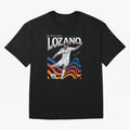 Hirving Lozano San Diego Fc Oversized T-Shirt Stand with Global Football Passion for FIFA World Cup 2026 Group Stage, Celebrating Cristiano Ronaldo, Portugal, Championship Spirit, Famous Goals, Roaring Crowds and International Football Unity;