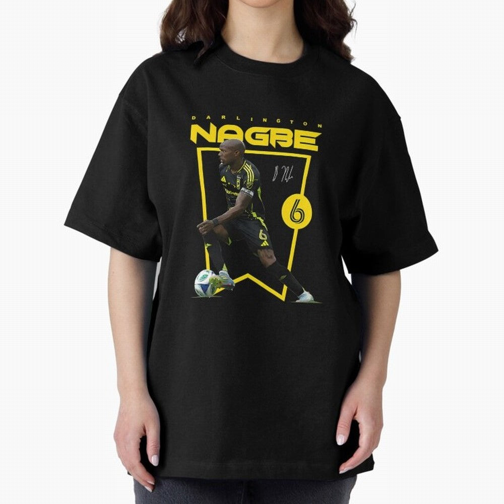 Darlington Nagbe Columbus Oversized T-Shirt Show Your Love for FIFA World Cup 2026 USA Canada Mexico Spirit, Highlighting Spain, Messi, CR7 and Mbappe, Stadium Chants, National Pride, Trophy Dreams and Unforgettable Football Memories; Ideal for