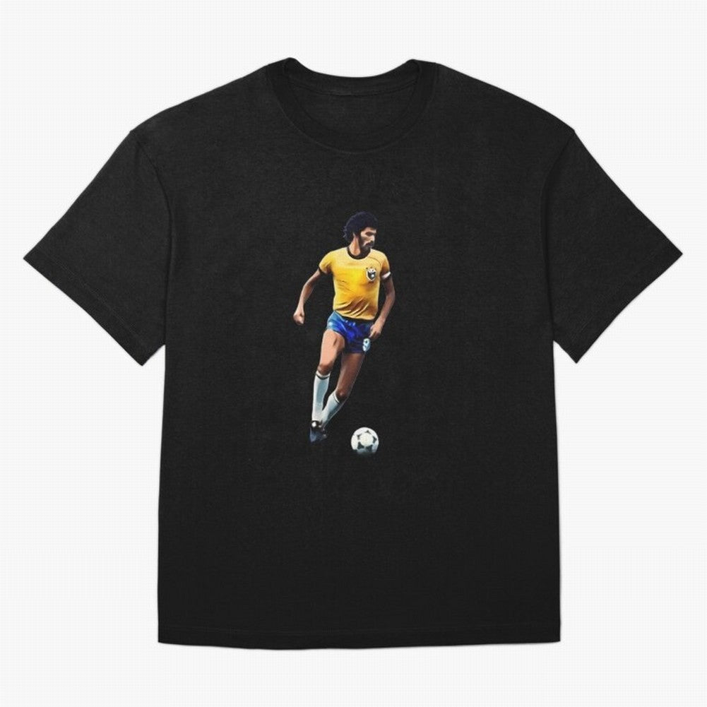 Legends Of The Beautiful Game Cartoon Collection Legends Socrates Cartoon Artwork9 Oversized T-Shirt Carry the Colors and Pride of the FIFA World Cup 2026 USA Canada Mexico Journey through Cristiano Ronaldo Highlights, Argentina, France and Brazil