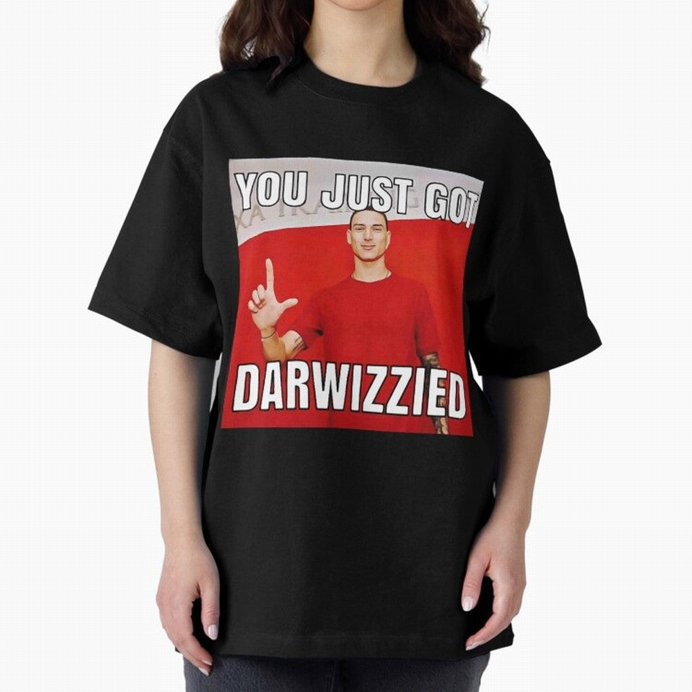 You Just Got Darwizzied Active Oversized T-Shirt Feel FIFA World Cup 2026 Group Stage Highlighting Haaland, Spain and Netherlands Energy, Game Day Rituals, Football Legends, Country Pride and the Road to the Final; Great for Watch Parties, Sports