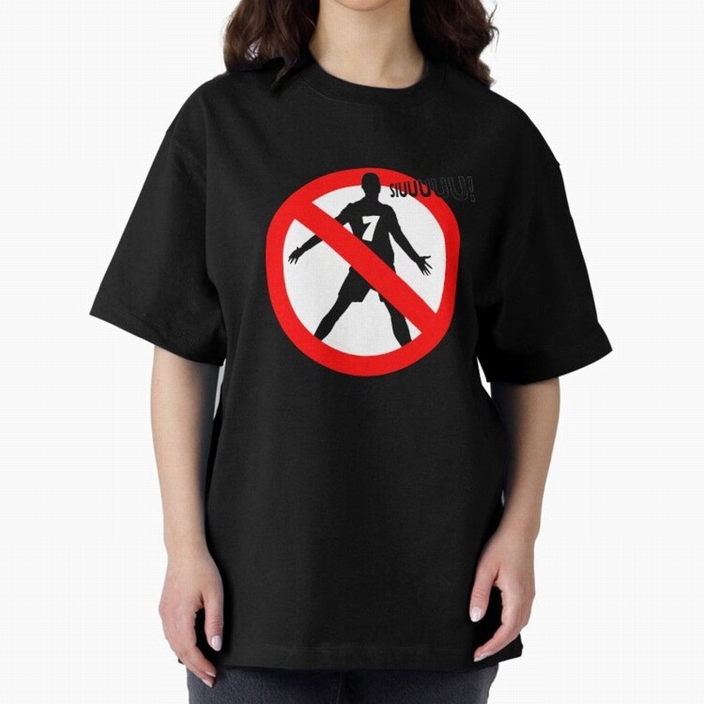 No Siiuuu Number 7 Soccer Meme Oversized T-Shirt Celebrate Supporters United by FIFA World Cup 2026 Spirit, Celebrating Argentina, Cristiano Ronaldo, Haaland and CR7, Global Supporter Spirit, Legendary Goals, National Colors and Tournament