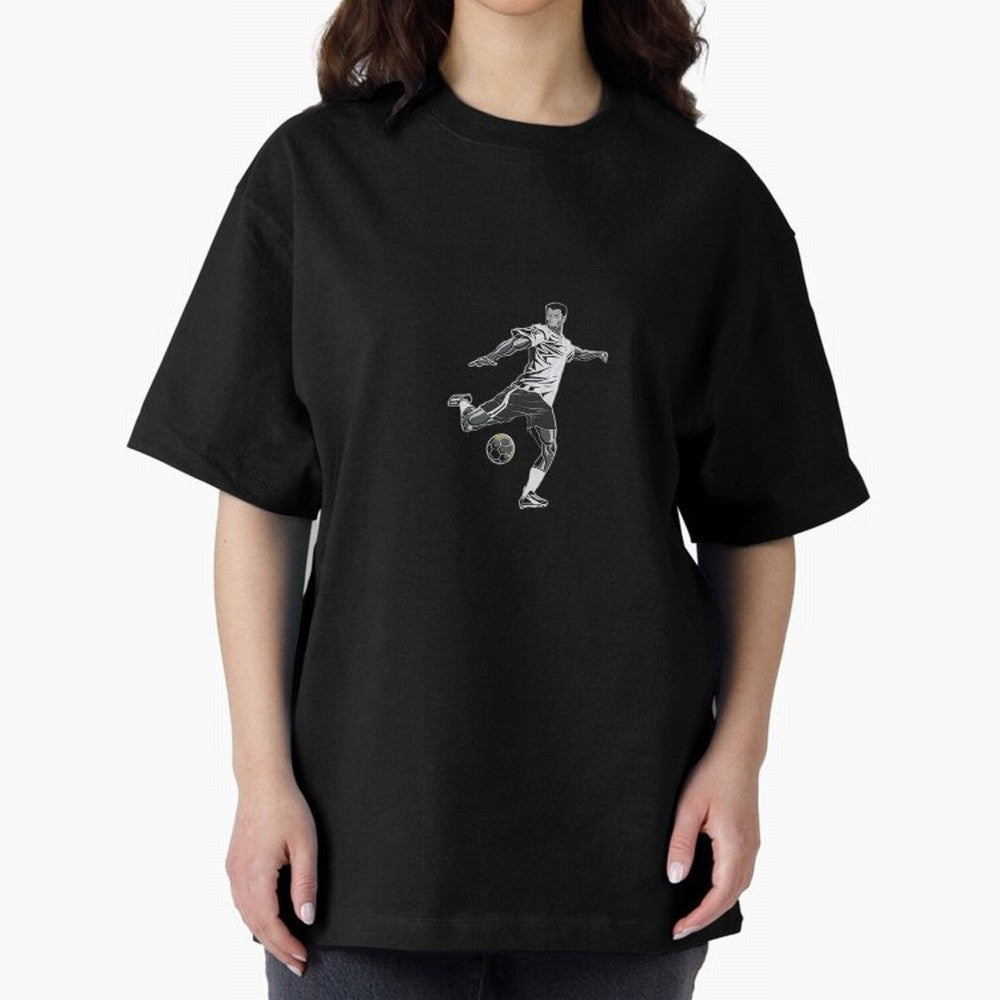 Fooball player Oversized T-Shirt Live the Energy of FIFA World Cup 2026 Spirit, Celebrating Brazil, Portugal and Argentina, CR7, Football Passion, Legendary Performances, Festival Vibes and Supporter Community; Ideal for Passionate Fans Who Love