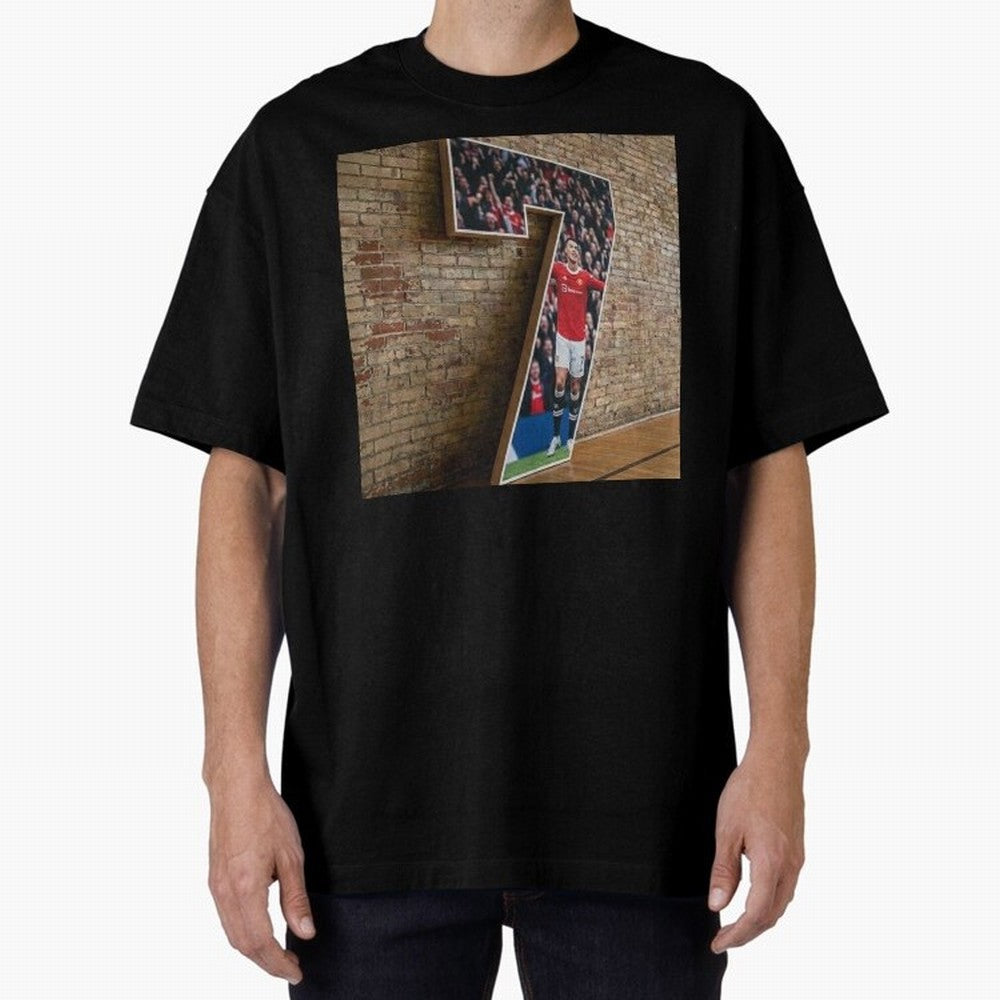 number 7 Oversized T-Shirt Cheer for FIFA World Cup 2026 Spirit, Inspired by Portugal, Spain and Germany, Mbappe, Worldwide Fan Energy, Dramatic Goals, Stadium Lights and Championship Celebrations; Ideal for Fans Who Follow Messi, Cristiano