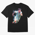 Messi in action Graphic Paint poster design Oversized T-Shirt Feel the Heartbeat of FIFA World Cup 2026 USA Canada Mexico Celebrating Messi, Neymar and Mbappe, Portugal Energy, Fan Favorite Moments, National Team Passion, Big Match Drama and Soccer