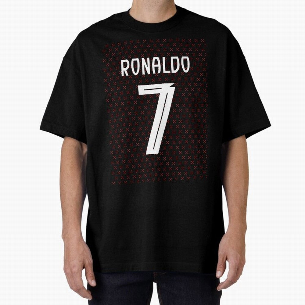 Christiano Ronaldo Portugal Kit 2025 Oversized T-Shirt Show Your Tournament Heart for the FIFA World Cup 2026 Journey through Messi, Neymar and Mbappe Highlights, Argentina Pride, Championship Spirit, Famous Goals, Roaring Crowds and International