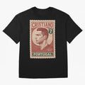 Vintage Portuguese Football Legend No.7 Poster, sticker ¨C Retro Soccer Icon Art for Fans of Manchester, Madrid & Juventus Oversized T-Shirt Fuel Global Football Passion for FIFA World Cup 2026 Group Stage, Filled with CR7, England and Germany,