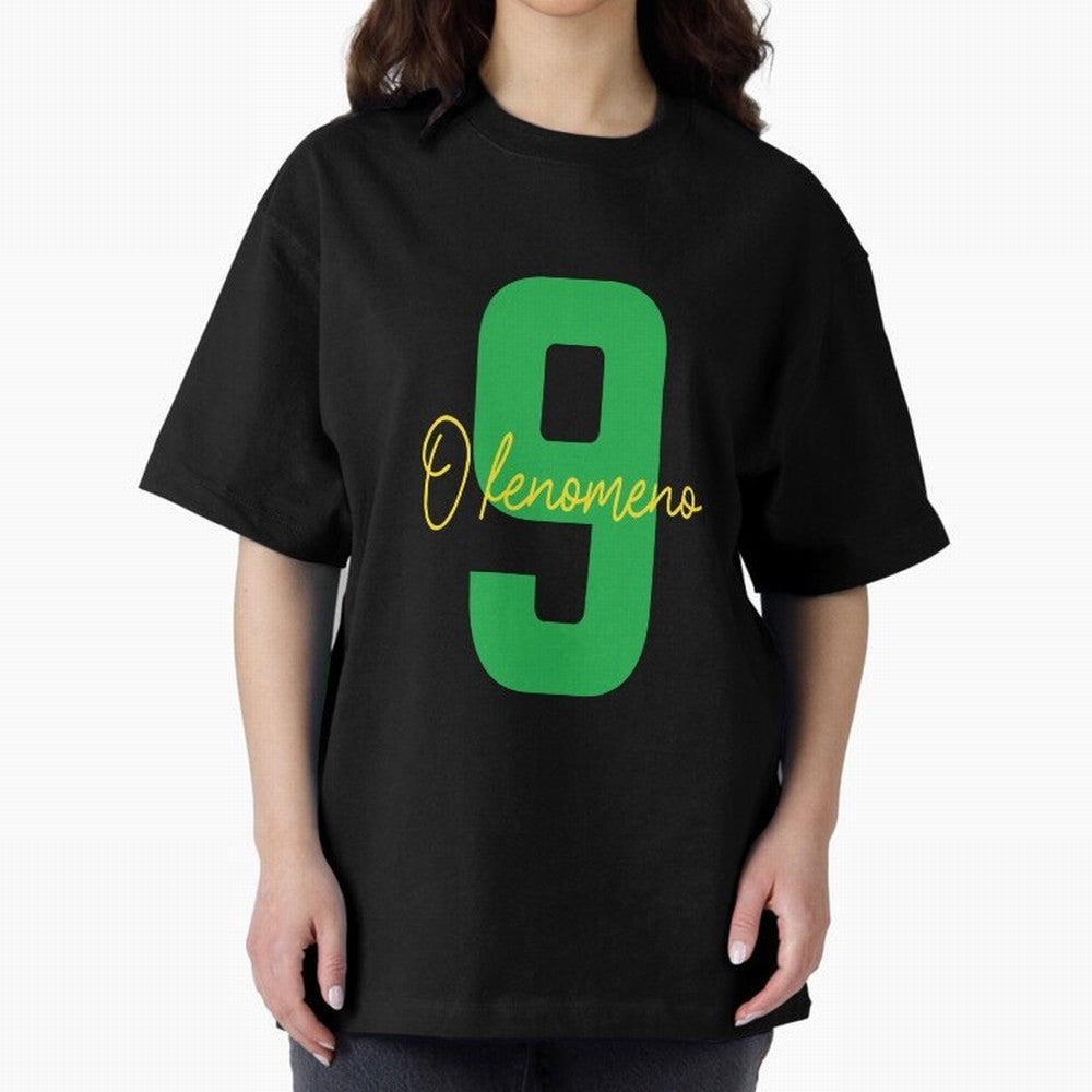 Ronaldo ¡°O Fen?meno¡± 9 Football tshirt Oversized T-Shirt Bring FIFA World Cup 2026 with Cristiano Ronaldo, England Energy, Worldwide Fan Energy, Dramatic Goals, Stadium Lights and Championship Celebrations; Great for Watch Parties, Sports Bars,
