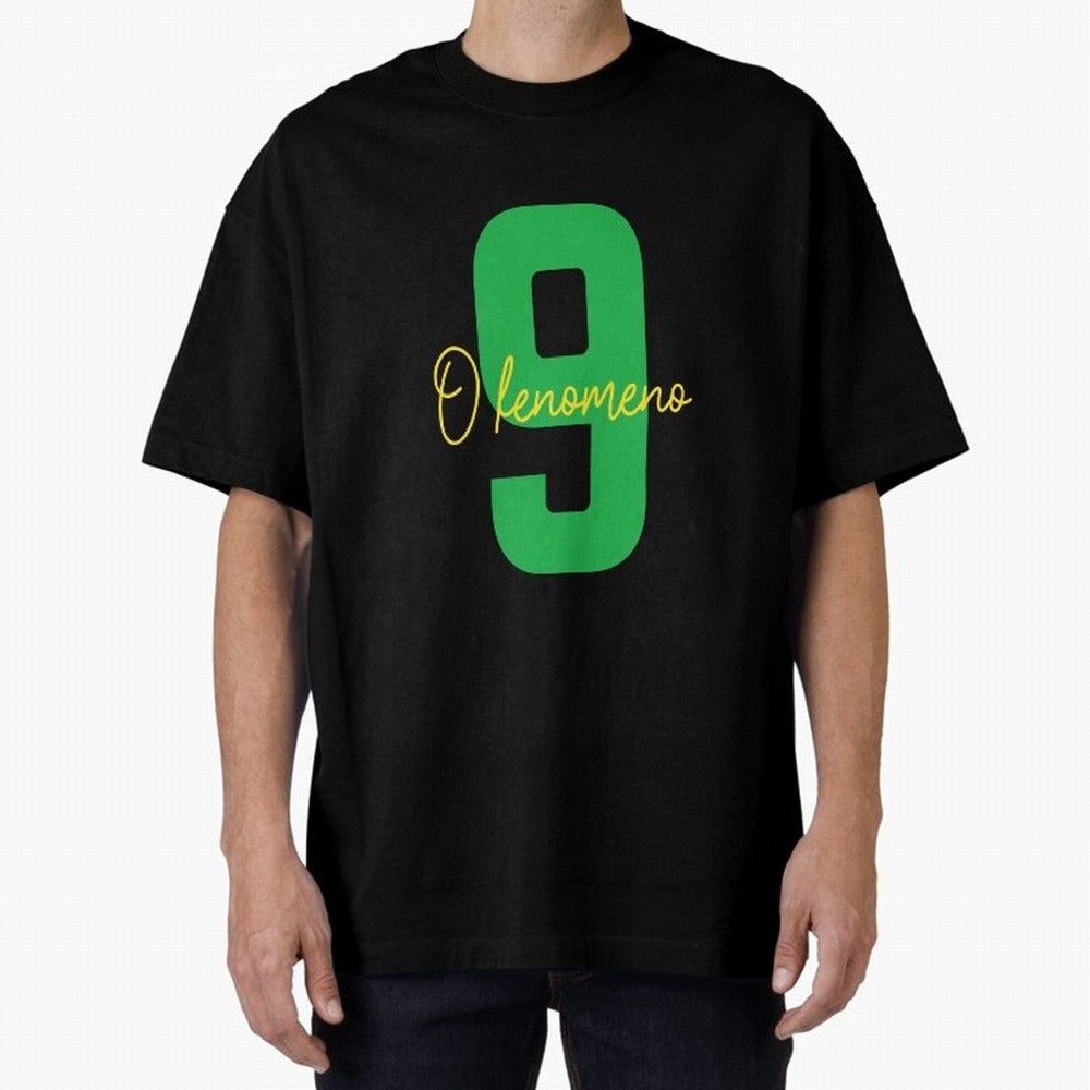 Ronaldo ¡°O Fen?meno¡± 9 Football tshirt Oversized T-Shirt Bring FIFA World Cup 2026 with Cristiano Ronaldo, England Energy, Worldwide Fan Energy, Dramatic Goals, Stadium Lights and Championship Celebrations; Great for Watch Parties, Sports Bars,