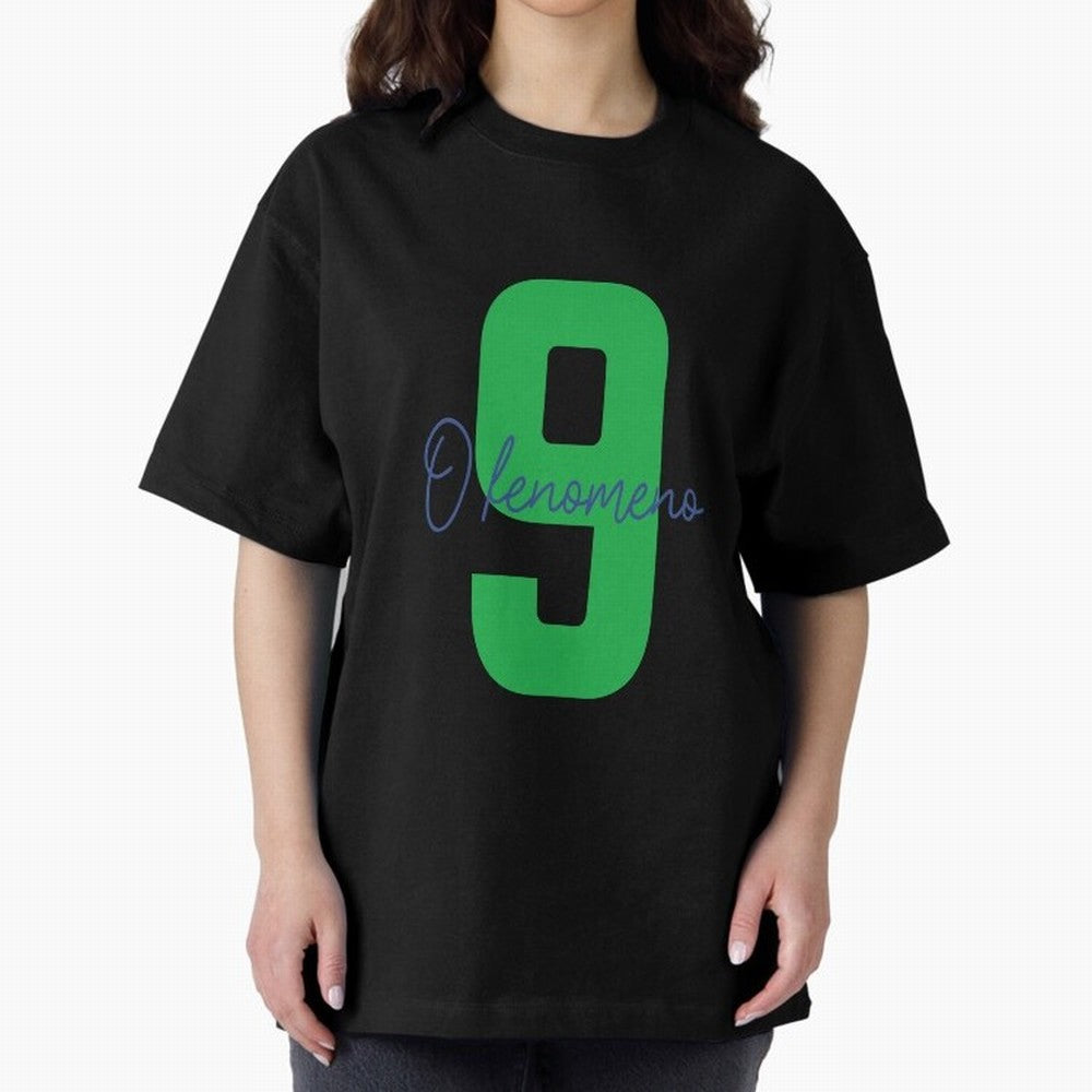 Ronaldo Naz¨¢rio ¡°O Fen?meno¡± 9 GOAT Football Poster Art Oversized T-Shirt Celebrate Global Passion for Match Day Hype around FIFA World Cup 2026 Group Stage, Messi, Neymar and Mbappe, Netherlands, Championship Spirit, Famous Goals, Roaring