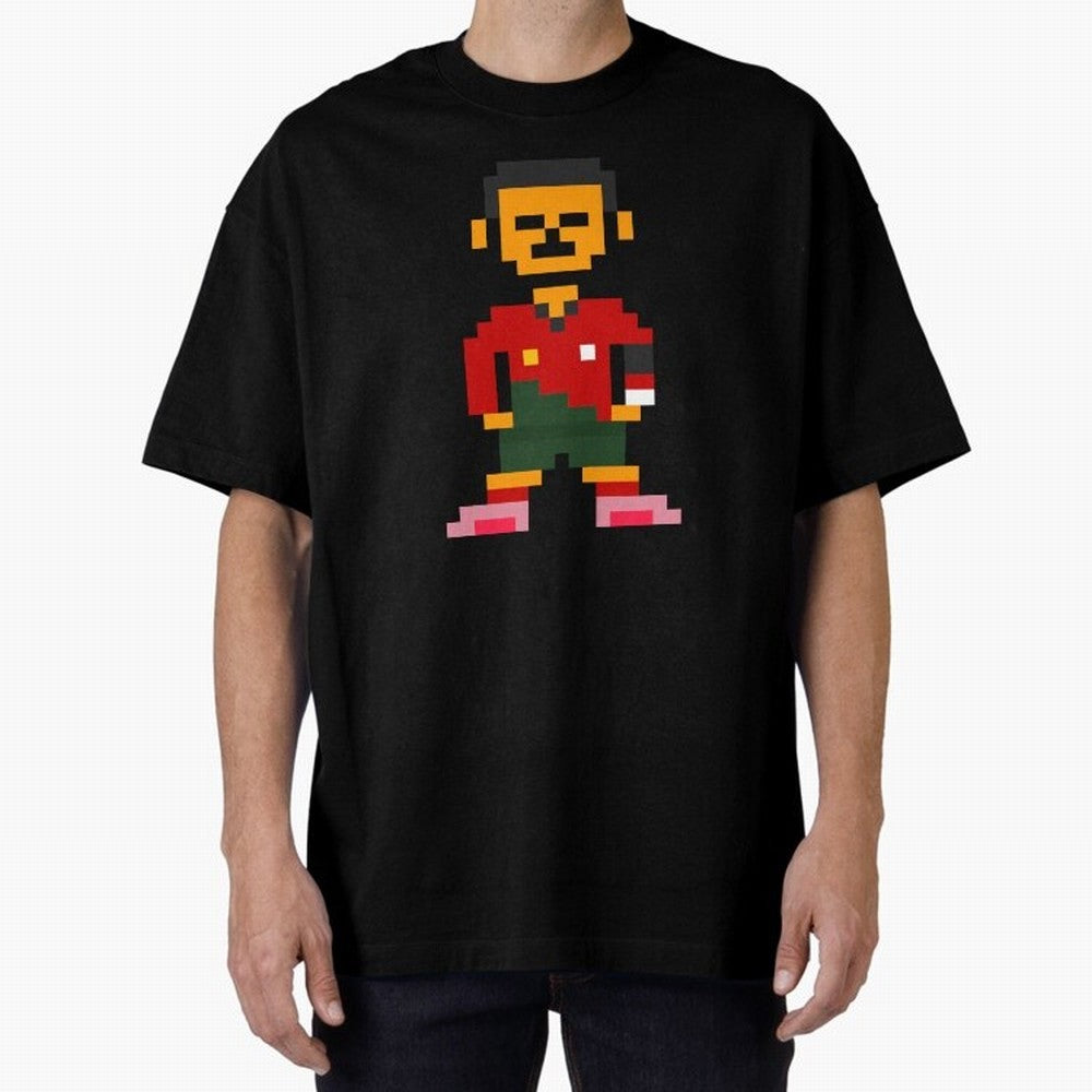Pixel Pose Ronaldo Oversized T-Shirt Follow the Final Road of Global Football Passion for FIFA World Cup 2026, Capturing Cristiano Ronaldo, Haaland and CR7, Brazil, Match Day Excitement, Supporter Culture, Golden Goals and Global Football Passion;