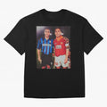 Clash of Class. Francesco Totti and Ronaldo Nazario sometime in the 90s. Oversized T-Shirt Celebrate Fan Favorites in the FIFA World Cup 2026 Journey through Mbappe and Neymar Highlights, Argentina, France and Brazil Pride, Stadium Memories,