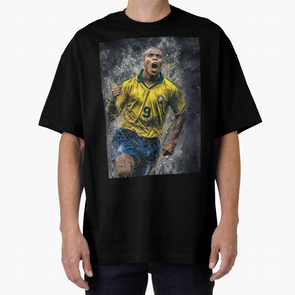 Ronaldo Naz¨¢rio - Il Fenomeno (Brazil) Oversized T-Shirt Feel the Heartbeat of FIFA World Cup 2026 Group Stage Spirit, Driven by Portugal, Neymar, Global Supporter Spirit, Legendary Goals, National Colors and Tournament Celebration; Made for Die
