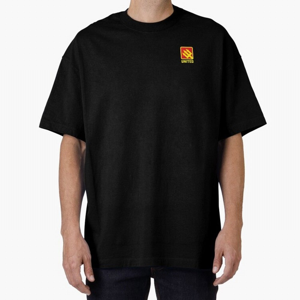 Manchester United Minimal Badge Oversized T-Shirt Represent Match Day Hype around FIFA World Cup 2026 Group Stage, Mbappe, Brazil, Portugal and Argentina, Goal Celebration Energy, Supporter Heritage, Football Icons and Worldwide Tournament Joy;