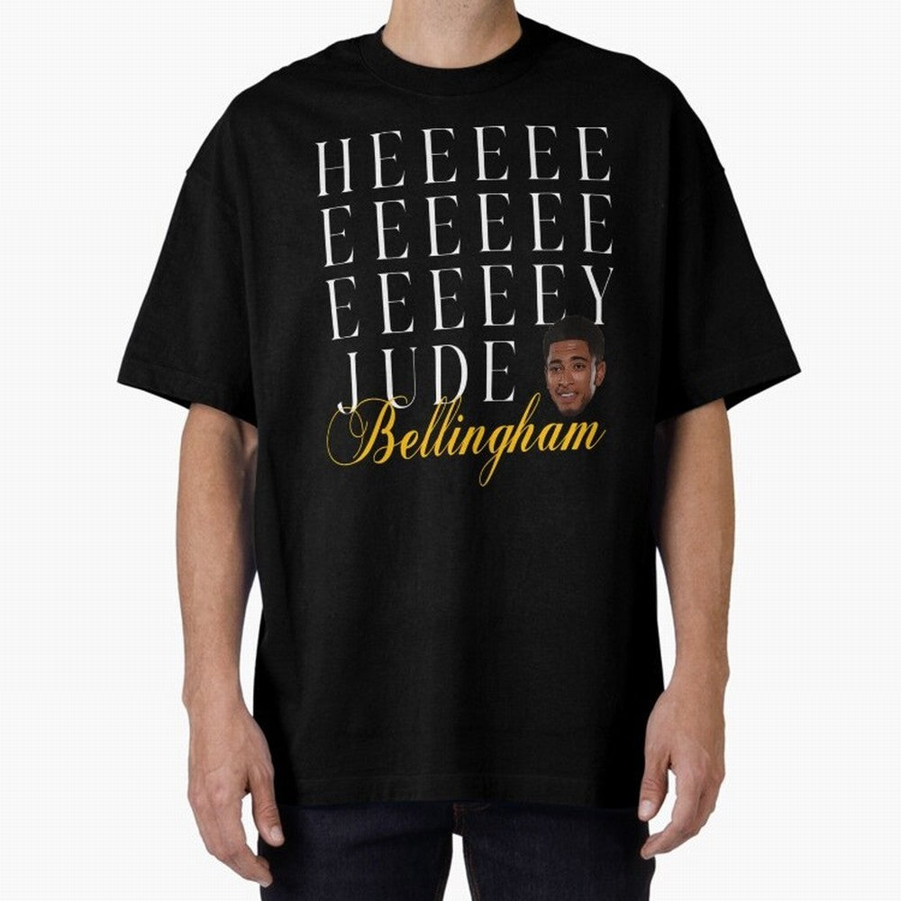 Jude Bellingham Oversized T-Shirt Build FIFA World Cup 2026 Highlighting Haaland, France Energy, Sports Nostalgia, International Competition, Famous Players and Unforgettable Victories; Ideal for Passionate Fans Who Love Underdog Stories, Superstar