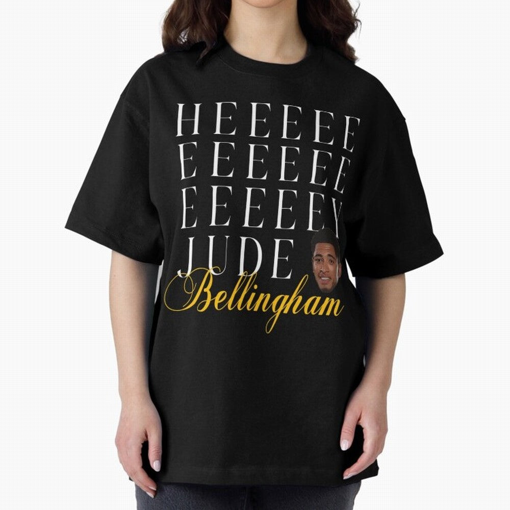 Jude Bellingham Oversized T-Shirt Build FIFA World Cup 2026 Highlighting Haaland, France Energy, Sports Nostalgia, International Competition, Famous Players and Unforgettable Victories; Ideal for Passionate Fans Who Love Underdog Stories, Superstar