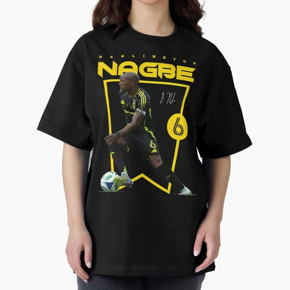 Darlington Nagbe Columbus Crew Oversized T-Shirt Show Your Love for FIFA World Cup 2026 Filled with CR7 and Messi, Netherlands Energy, Global Supporter Spirit, Legendary Goals, National Colors and Tournament Celebration; Built for Supporters