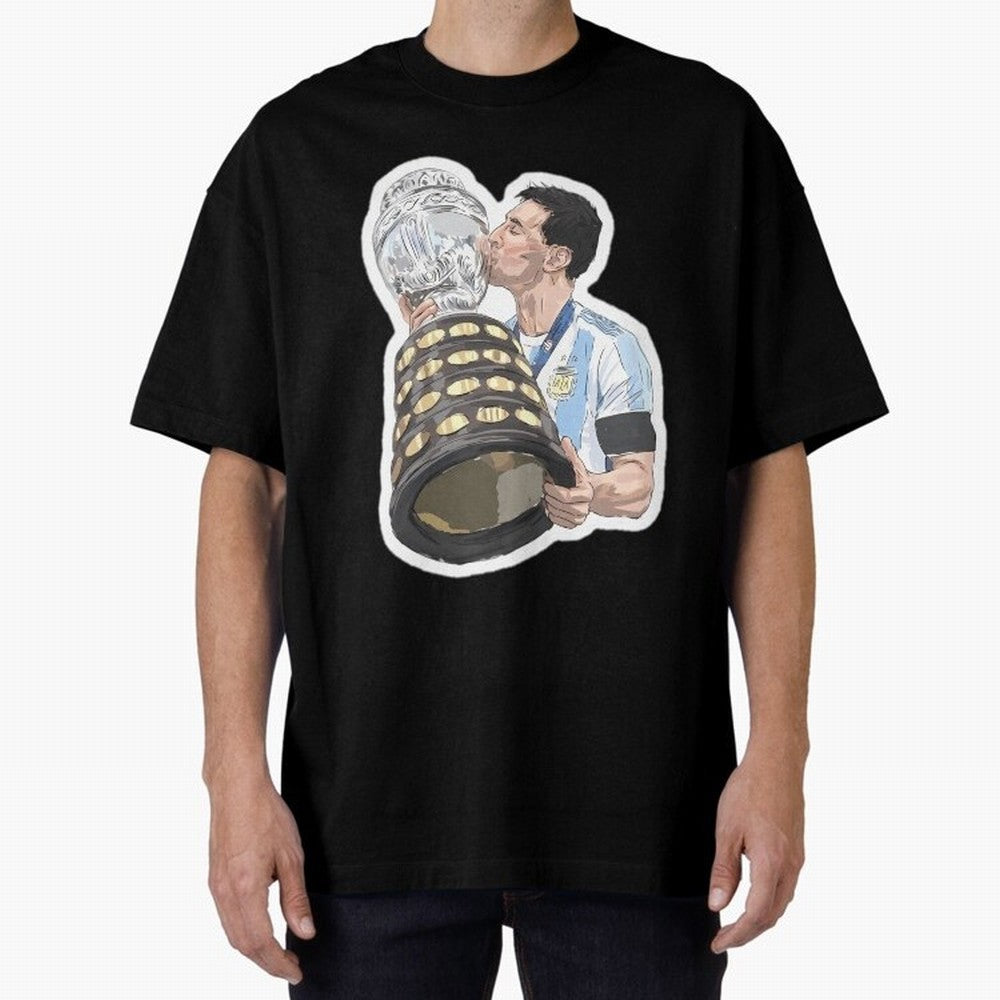 Messi and World Cup Oversized T-Shirt Showcase the FIFA World Cup 2026 Group Stage Journey through Haaland and Mbappe Highlights, Brazil, Portugal and Argentina Pride, Stadium Chants, National Pride, Trophy Dreams and Unforgettable Football