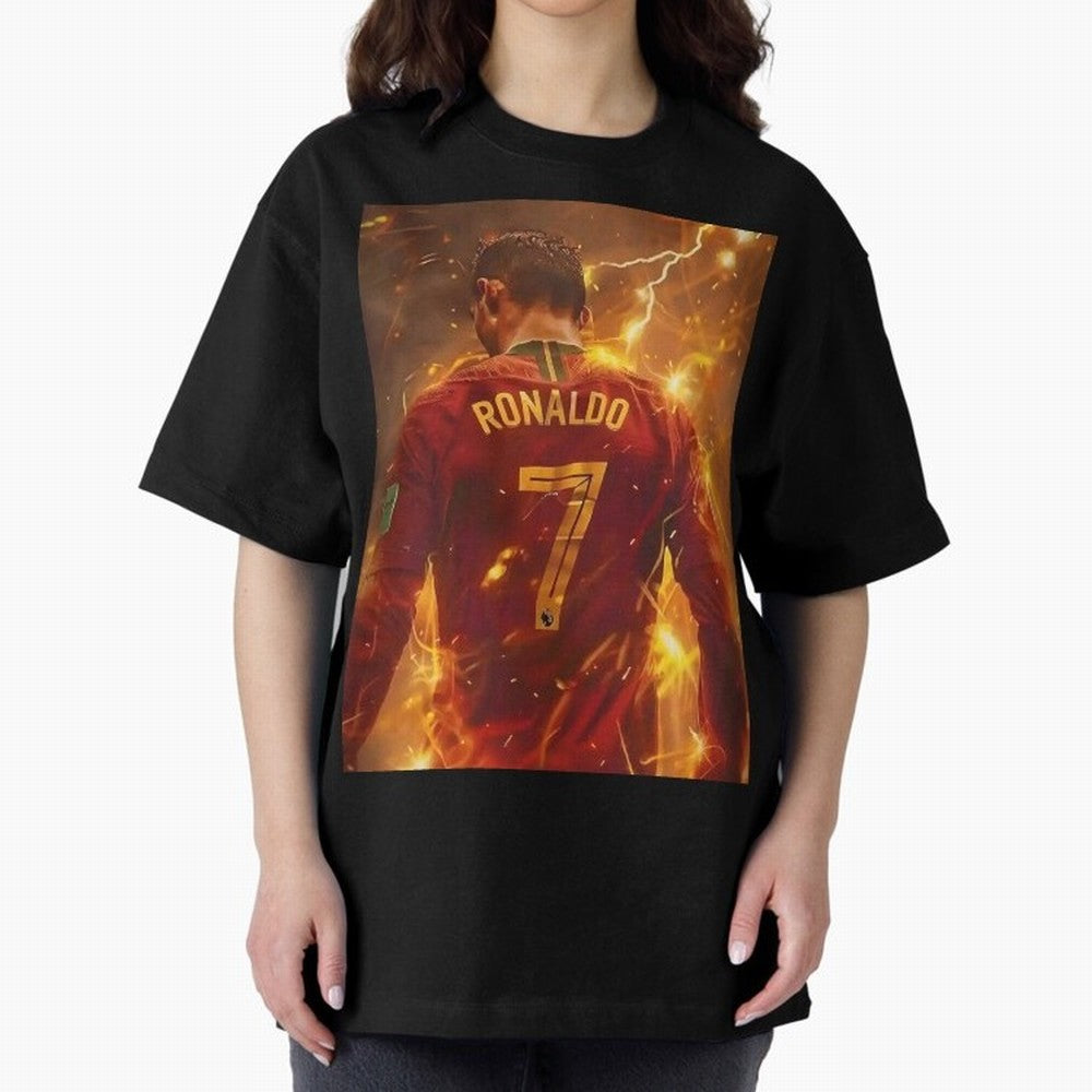 CR7 Christiano Ronaldo Oversized T-Shirt Elevate Global Football Passion for FIFA World Cup 2026 USA Canada Mexico, Made for CR7, Argentina, Worldwide Fan Energy, Dramatic Goals, Stadium Lights and Championship Celebrations; Built for Supporters