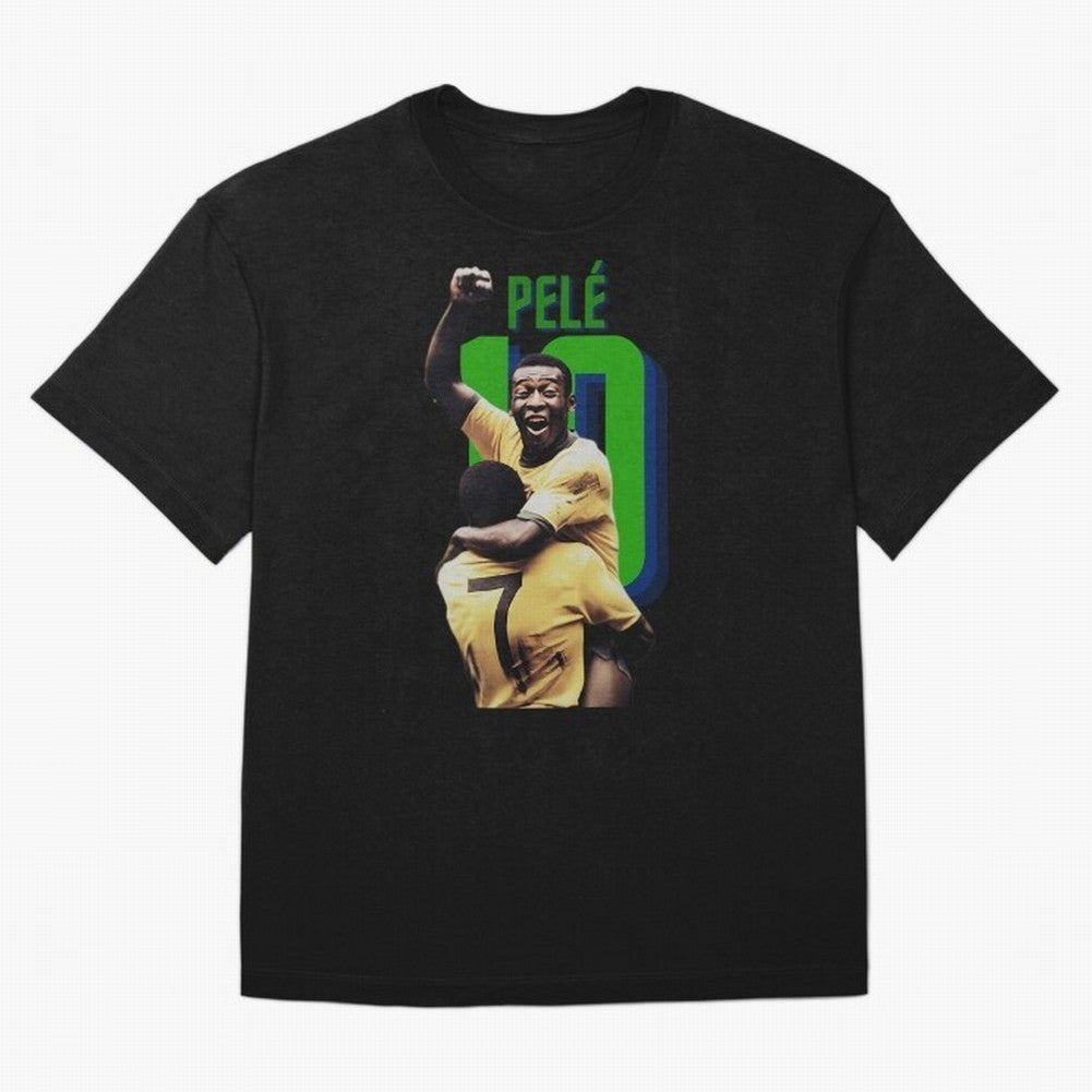Pele 10 Oversized T-Shirt Wear the Spirit of Match Day Hype around FIFA World Cup 2026 USA Canada Mexico, Haaland, Portugal, Spain and Germany, Vintage Soccer Flavor, Modern Football Stars, National Flags and Final Night Emotion; Made for