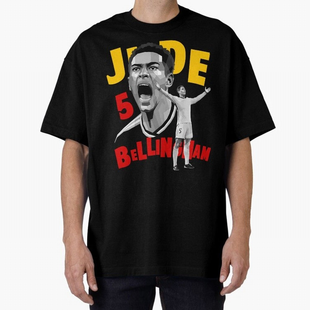Jude Bellingham Oversized T-Shirt Join Supporters Worldwide for FIFA World Cup 2026 USA Canada Mexico Capturing Messi and Cristiano Ronaldo, Brazil Energy, Game Day Rituals, Football Legends, Country Pride and the Road to the Final; Made for Die