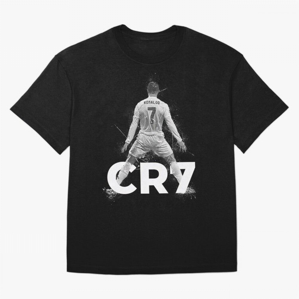 CR7 Ronaldo Celebration Artwork For Football Fans Gift For Soccer Enthusiasts Oversized T-Shirt Make Your Look Match Match Day Hype around FIFA World Cup 2026, Mbappe, Portugal, Spain and Germany, Fan Favorite Moments, National Team Passion, Big