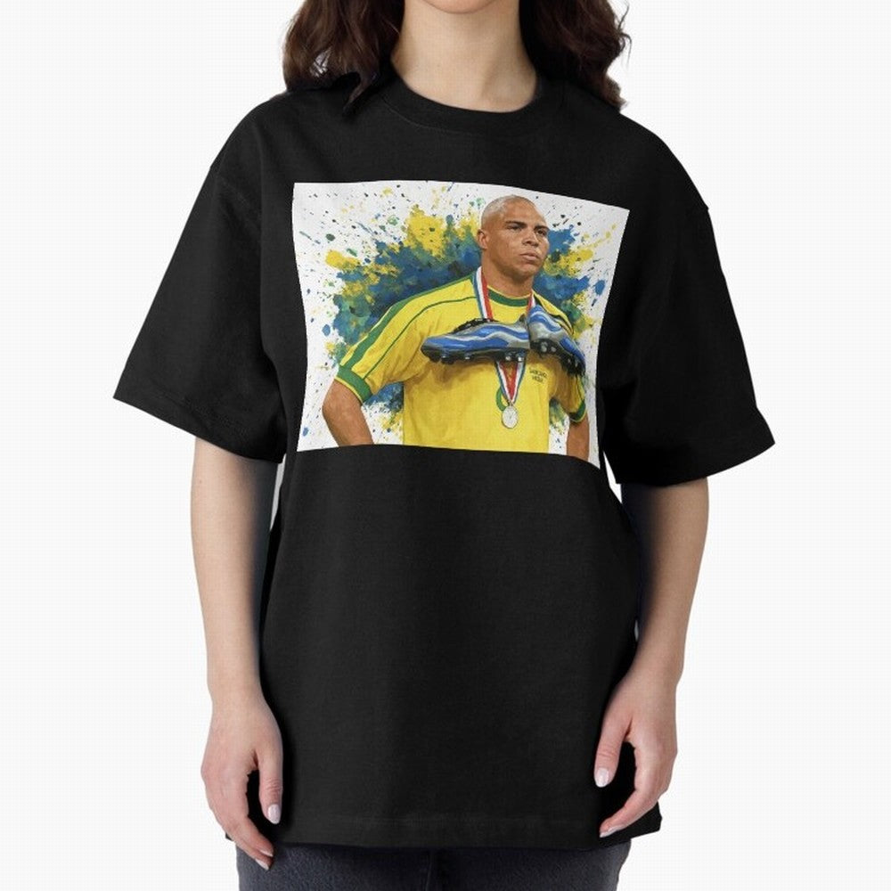 Ronaldo, O Fen?meno Oversized T-Shirt Bring Match Day Hype around FIFA World Cup 2026, Cristiano Ronaldo, Haaland and CR7, Argentina and Brazil, Championship Spirit, Famous Goals, Roaring Crowds and International Football Unity; Great for Watch