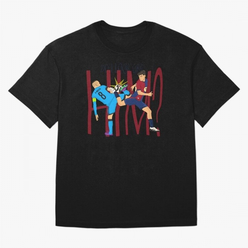 Iniesta and pedri the past and present Oversized T-Shirt Honor the Beautiful Game during FIFA World Cup 2026 for Fans of Cristiano Ronaldo and Argentina and Brazil, Bringing Football History, Final Match Energy, Crowd Noise and Once in a Lifetime