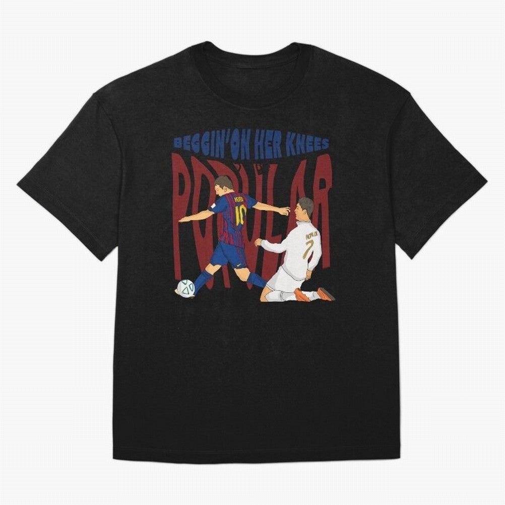 Messi and Ronaldo elclassico moment Oversized T-Shirt Show Up for the Glory of Global Football Passion for FIFA World Cup 2026 USA Canada Mexico, Built around Messi, CR7 and Mbappe, Portugal, Spain and Germany, Football History, Final Match Energy,