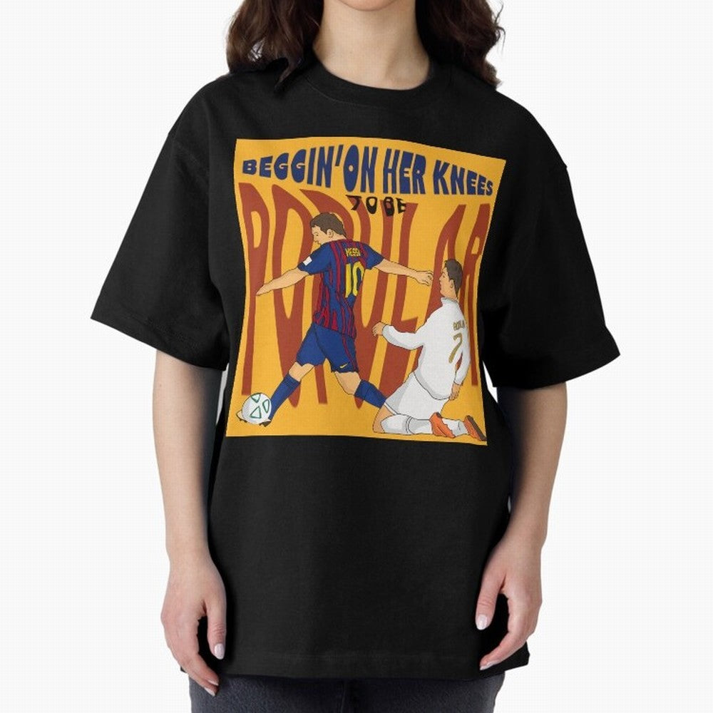 Messi and Ronaldo el classico Oversized T-Shirt Bring International Match Energy to FIFA World Cup 2026 for Fans of Messi and Cristiano Ronaldo and England and Germany, Bringing Global Supporter Spirit, Legendary Goals, National Colors and