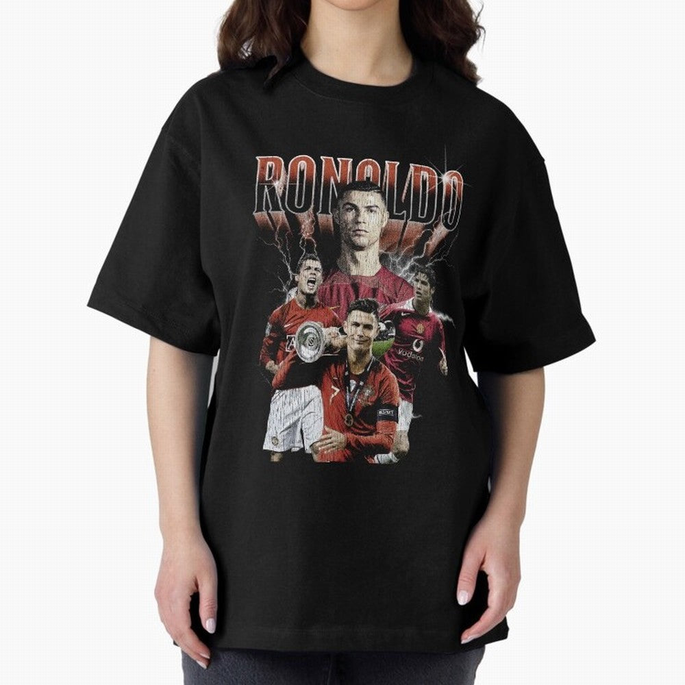 CR7 Vintage T-Shirt Oversized T-Shirt Elevate Match Day Hype around FIFA World Cup 2026, Cristiano Ronaldo, Haaland and CR7, England, France and Netherlands, Stadium Chants, National Pride, Trophy Dreams and Unforgettable Football Memories; Ideal
