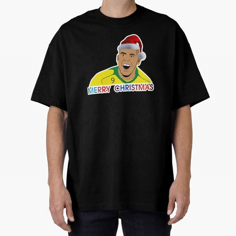 Ronaldo Christmas illustration Oversized T-Shirt Remember FIFA World Cup 2026 USA Canada Mexico Driven by Cristiano Ronaldo, Spain and Netherlands Energy, Stadium Memories, Football Loyalty, International Chants and Championship Tradition; Great