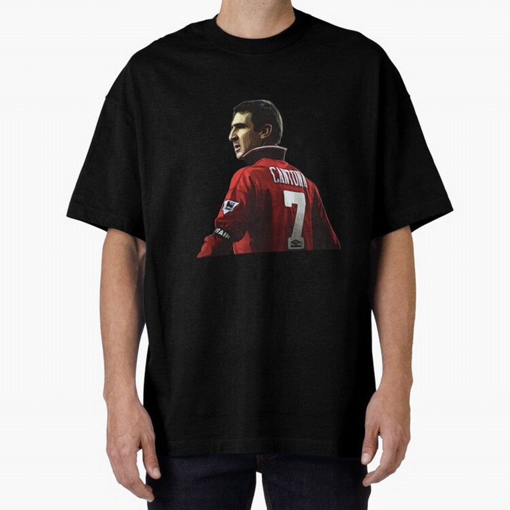 King of Manchester Eric Cantona Oversized T-Shirt Show Match Day Excitement for the FIFA World Cup 2026 Journey through Haaland and Mbappe Highlights, Spain and Netherlands Pride, Stadium Memories, Football Loyalty, International Chants and