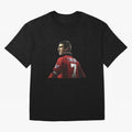 King of Manchester Eric Cantona Oversized T-Shirt Show Match Day Excitement for the FIFA World Cup 2026 Journey through Haaland and Mbappe Highlights, Spain and Netherlands Pride, Stadium Memories, Football Loyalty, International Chants and