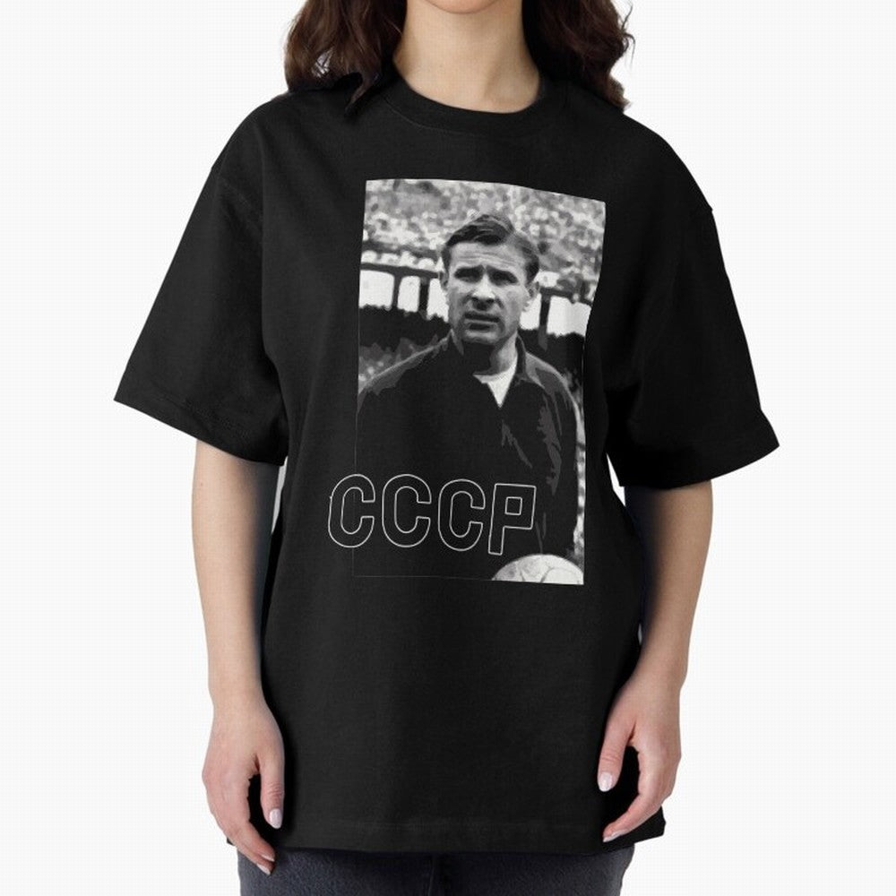 Lev Yashin Football Legends1 Oversized T-Shirt Keep the Match Day Mood of the FIFA World Cup 2026 Group Stage Journey through Messi, Neymar and Mbappe Highlights, England Pride, Classic Soccer Heritage, Championship Pressure, Fan Loyalty and