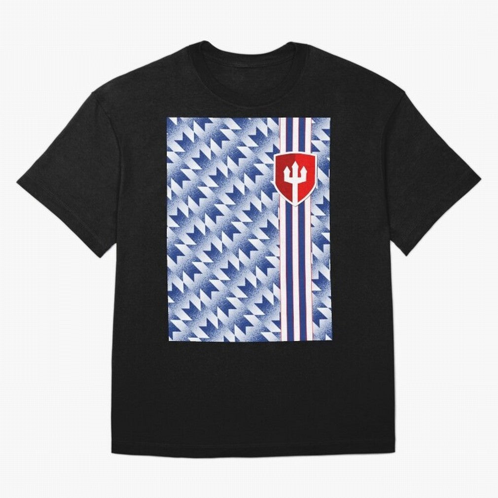 Manchester United 94 Away Jersey Pattern Oversized T-Shirt Feel FIFA World Cup 2026 USA Canada Mexico Spirit, Driven by Brazil, Haaland, Retro Football Energy, Iconic Rivalries, Trophy Chase Drama and Stadium Atmosphere; Ideal for Fans Who Follow