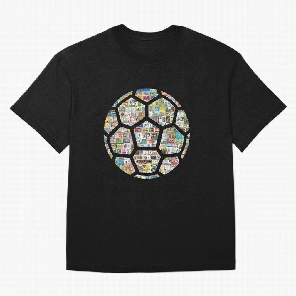 Philately Soccer Ball Oversized T-Shirt Celebrate FIFA World Cup 2026 Group Stage for Fans of Messi and Cristiano Ronaldo and Argentina, France and Brazil, Bringing Global Supporter Spirit, Legendary Goals, National Colors and Tournament