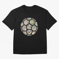 Philately Soccer Ball Oversized T-Shirt Celebrate FIFA World Cup 2026 Group Stage for Fans of Messi and Cristiano Ronaldo and Argentina, France and Brazil, Bringing Global Supporter Spirit, Legendary Goals, National Colors and Tournament
