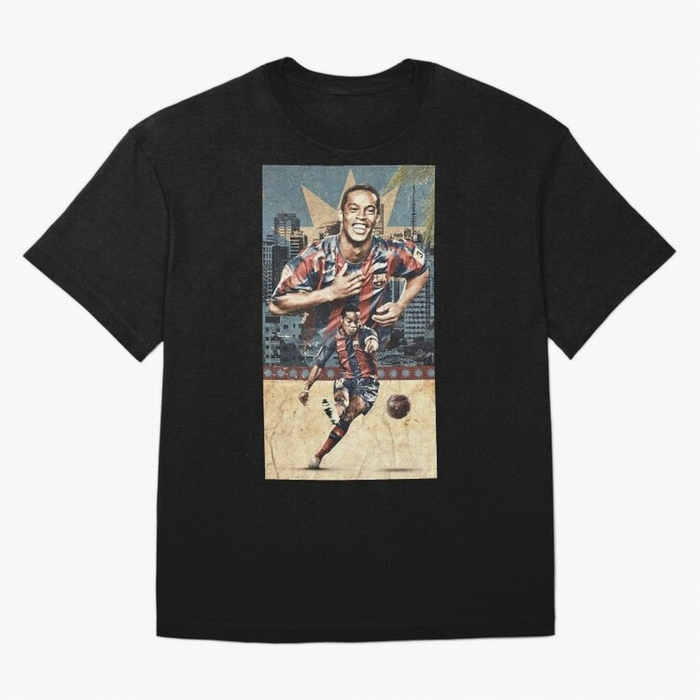 Ronaldinho Design Oversized T-Shirt Celebrate the Stars of FIFA World Cup 2026 USA Canada Mexico for Fans of CR7 and Messi and Germany, Bringing Worldwide Fan Energy, Dramatic Goals, Stadium Lights and Championship Celebrations; Great for