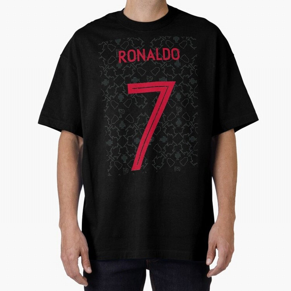 Christiano Ronaldo Portugal Away Jersey 2020 Oversized T-Shirt Follow Every Goal of the FIFA World Cup 2026 USA Canada Mexico Journey through Cristiano Ronaldo, Haaland and CR7 Highlights, England and Germany Pride, Sports Nostalgia, International