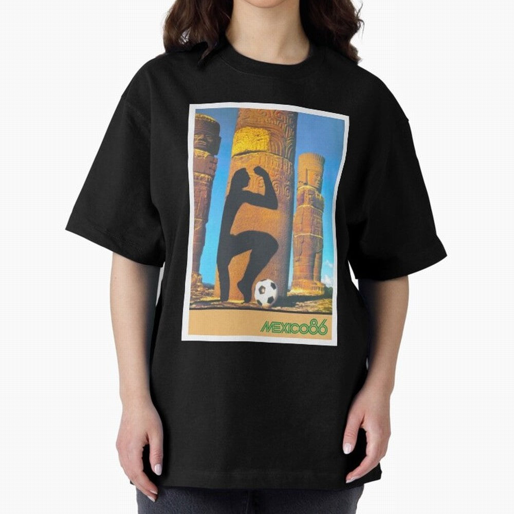 Mexico 86 Oversized T-Shirt Stand Out with Spirit from Global Football Passion for FIFA World Cup 2026 USA Canada Mexico, Centered on Messi, CR7 and Mbappe, Netherlands, Classic Soccer Heritage, Championship Pressure, Fan Loyalty and International
