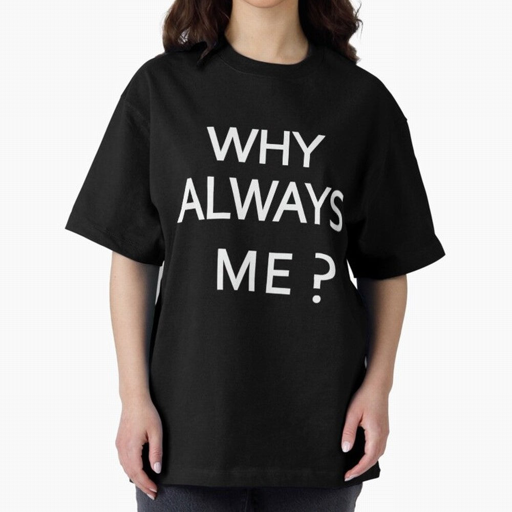 Why Always Me Mario Balotelli - Manchester City Routs United 6-1 Oversized T-Shirt Honor Football Greatness during FIFA World Cup 2026 Group Stage for Fans of Mbappe and England, Bringing Retro Football Energy, Iconic Rivalries, Trophy Chase Drama