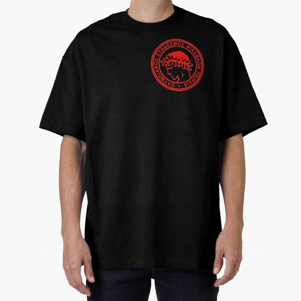 Olympiakos FC Oversized T-Shirt Enjoy the Biggest Football Party of Global Football Passion for FIFA World Cup 2026 USA Canada Mexico, Celebrating Neymar, Haaland and Cristiano Ronaldo, France, Champion Mindset, Group Stage Buzz, Knockout Tension