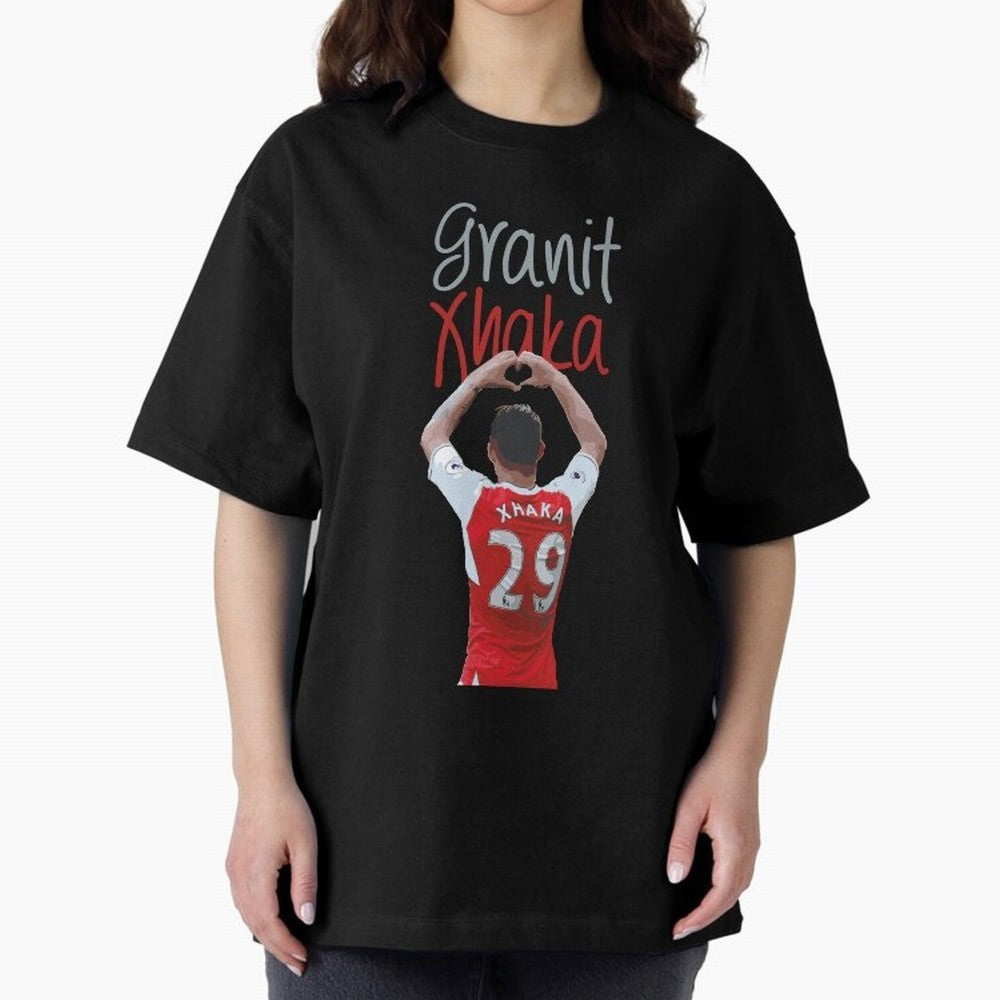 Granit Xhaka Oversized T-Shirt Relive Legendary Nights from FIFA World Cup 2026 Group Stage Spirit, Connected to France and Portugal, Neymar, Supporter Pride, Iconic Celebrations, Legendary Names and Global Match Day Energy; Ideal for Fans Who
