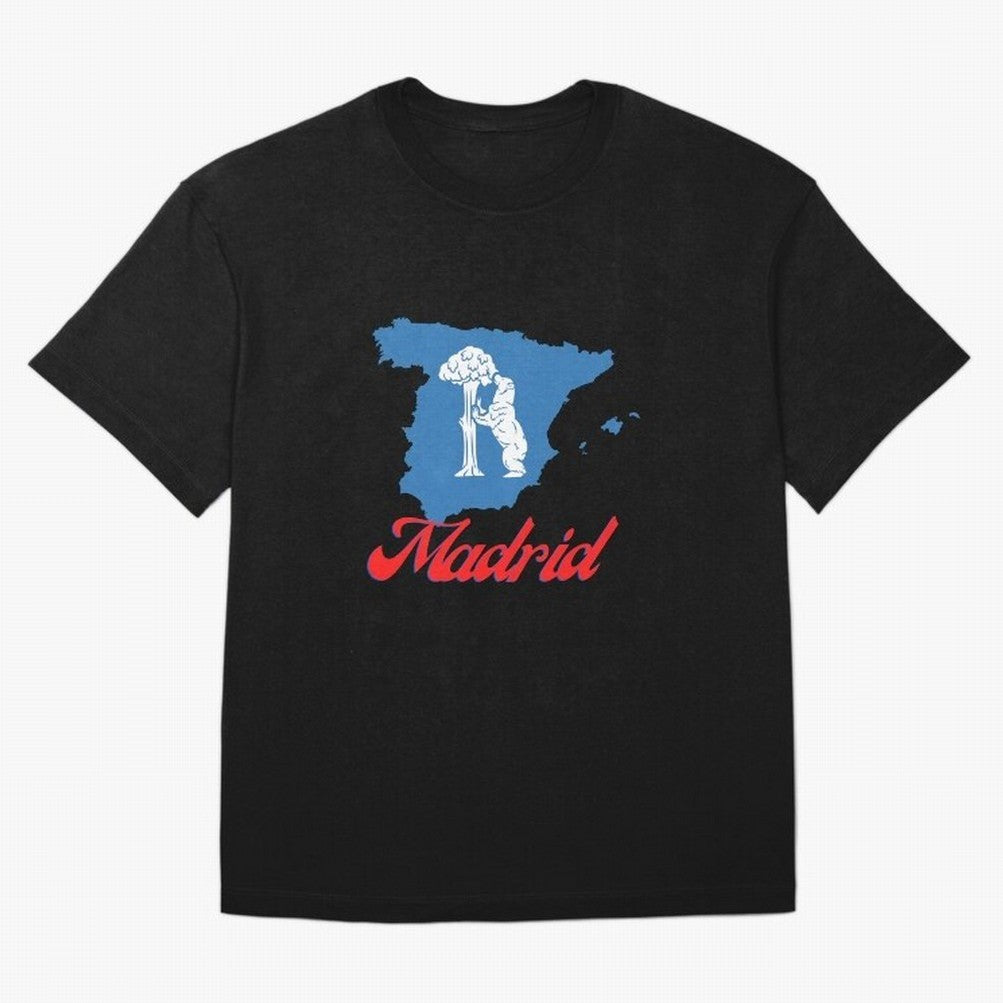Madrid Bear Strawberry Tree Oversized T-Shirt Create FIFA World Cup 2026 USA Canada Mexico for Fans of Messi and Germany, Bringing Football Festival Excitement, Trophy Ambitions, Country Rivalries and Star Player Buzz; Great for Supporters Who Love